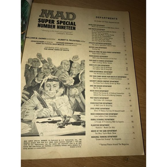 Vintage MAD Magazine Super Special Edition Number 19 - Picture 3 of 16